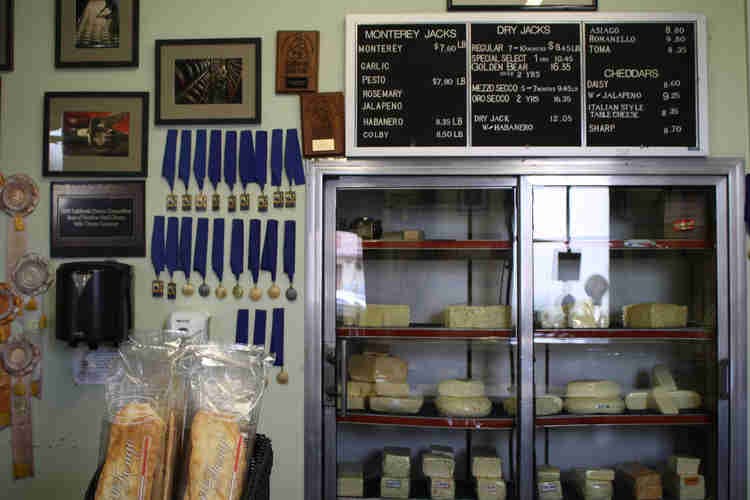 a refrigerator filled with food