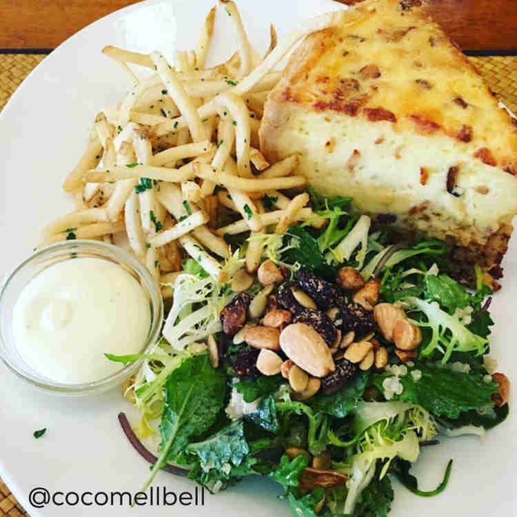 a plate of food with broccoli